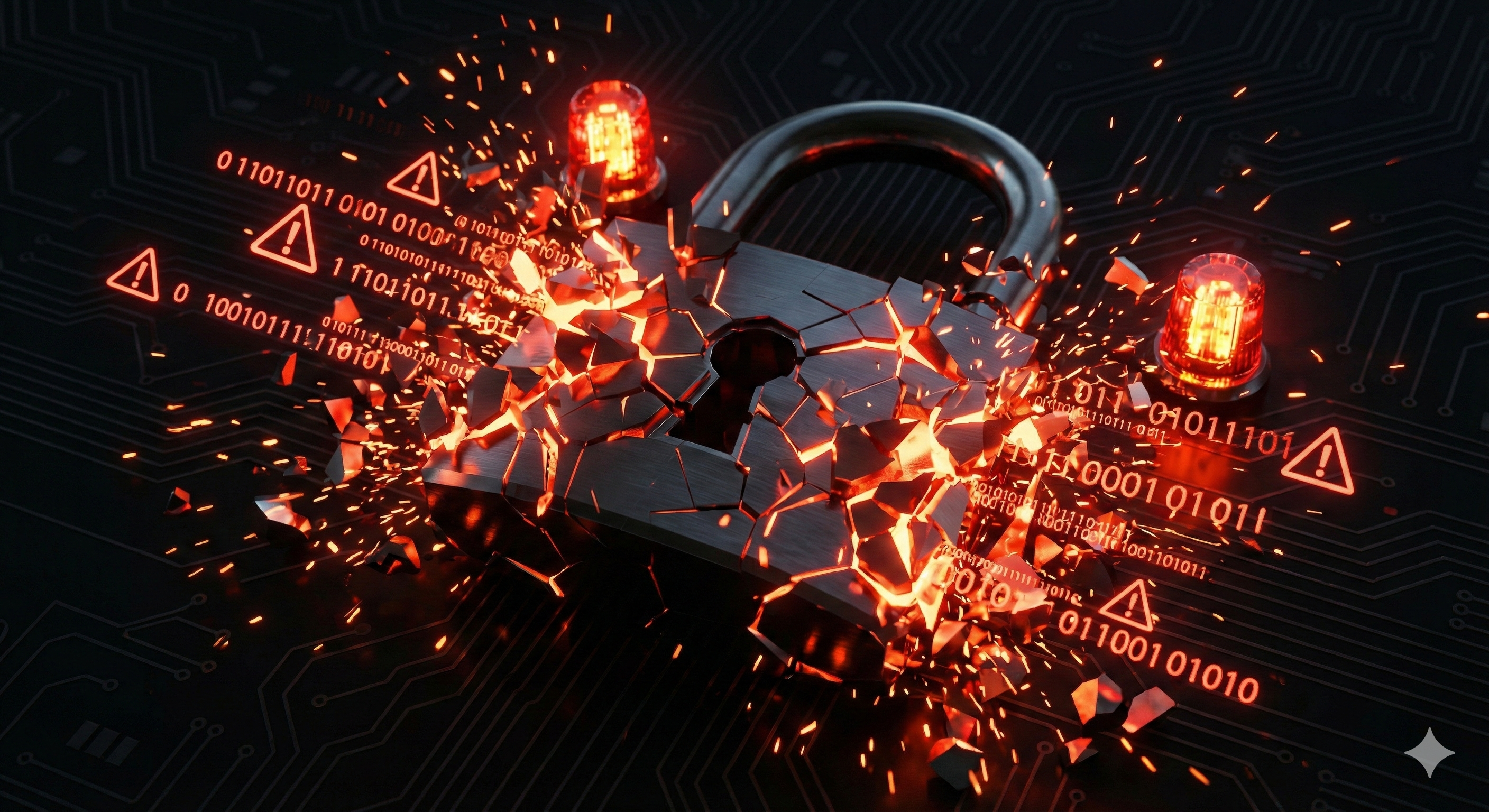 Biztonsági incidens - széttörő digitális lakat